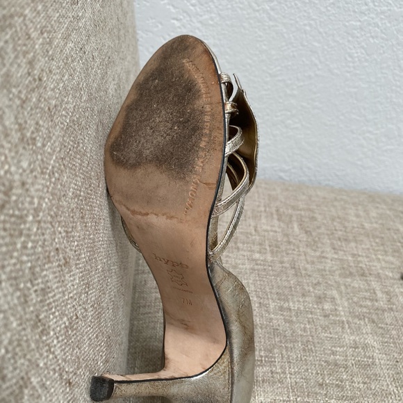 Hype Silver Open Toe Pumps - Picture 7 of 7